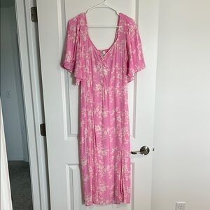 a new day Pink Floral Maxi Dress